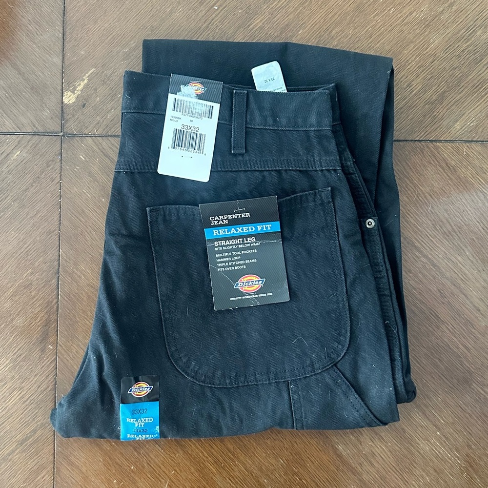 NWT Dickies Men's Relaxed Fit Black Jeans - dusty but new and amazing 💪🏼🛠️